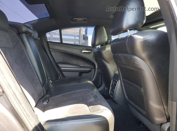2C3CDXGJ6KH562304 2019 DODGE CHARGER Gray Vista de los asientos traseros