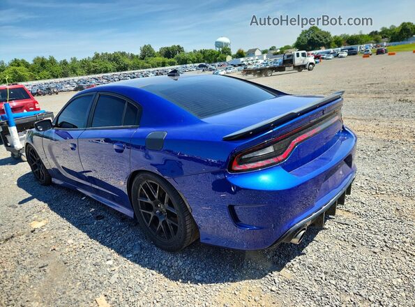 2C3CDXGJ6KH716137 2019 DODGE CHARGER Синий Задняя левая четверть