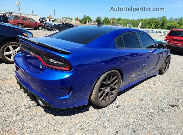 2C3CDXGJ6KH716137 2019 DODGE CHARGER Синий Задняя правая четверть