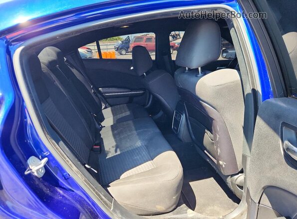 2C3CDXGJ6KH716137 2019 DODGE CHARGER Синий Вид задних сидений