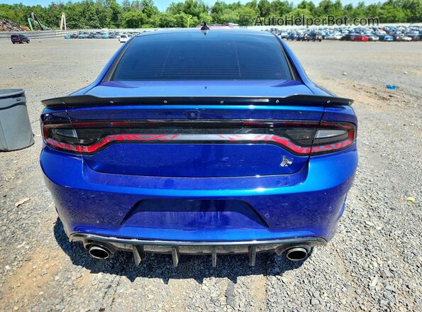 2C3CDXGJ6KH716137 2019 DODGE CHARGER Синий Вид сзади