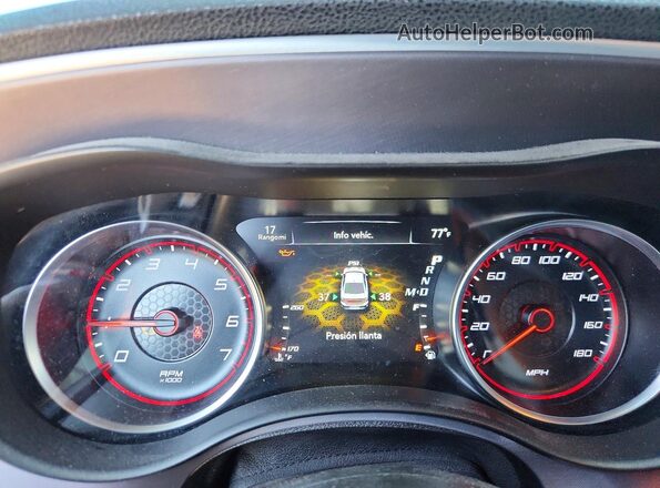 2C3CDXGJ6KH716137 2019 DODGE CHARGER Синий Вид щитка приборов