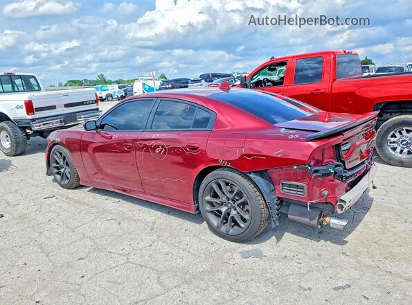 2C3CDXGJ6LH162180 2020 DODGE CHARGER Burgundy Trasero izquierdo