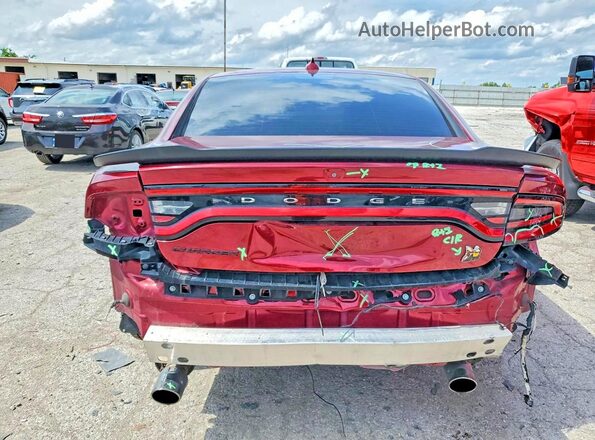 2C3CDXGJ6LH162180 2020 DODGE CHARGER Burgundy Vista trasera