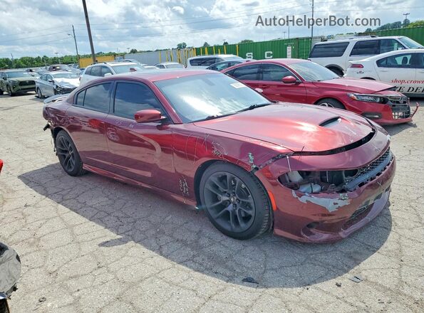 2C3CDXGJ6LH162180 2020 DODGE CHARGER Burgundy Delantero derecho