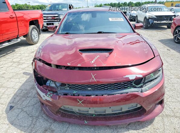 2C3CDXGJ6LH162180 2020 DODGE CHARGER Burgundy Vista frontal