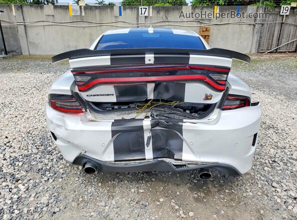 2C3CDXGJ6LH181702 2020 DODGE CHARGER White Вид ззаду