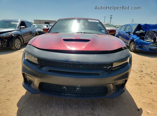 2C3CDXGJ6MH535610 2021 DODGE CHARGER Maroon Դիմացի տեսք