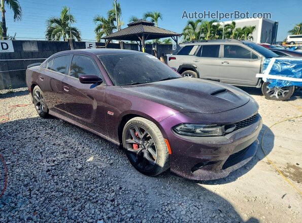 2C3CDXGJ6MH611682 2021 DODGE CHARGER Purple Передня права чверть
