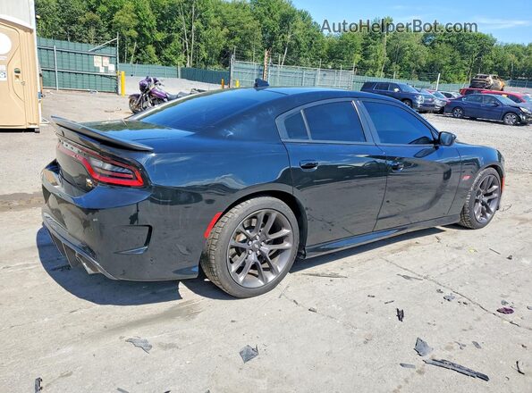 2C3CDXGJ6NH173263 2022 DODGE CHARGER Black Вид ззаду