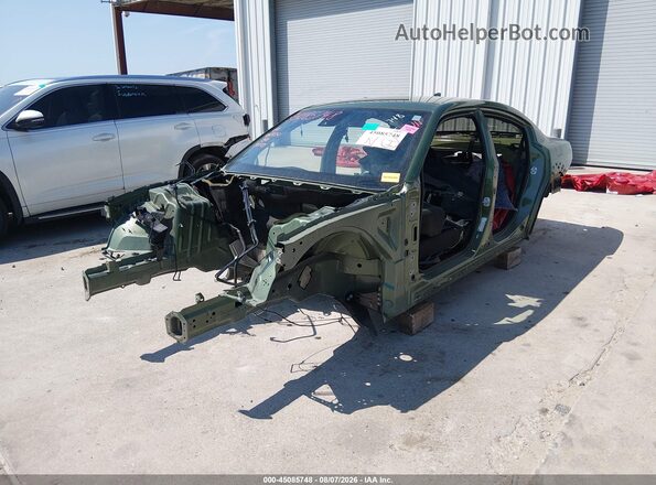 2C3CDXGJ6PH587713 2023 DODGE CHARGER Green Առջևի ձախ երեք քառորդ տեսարան