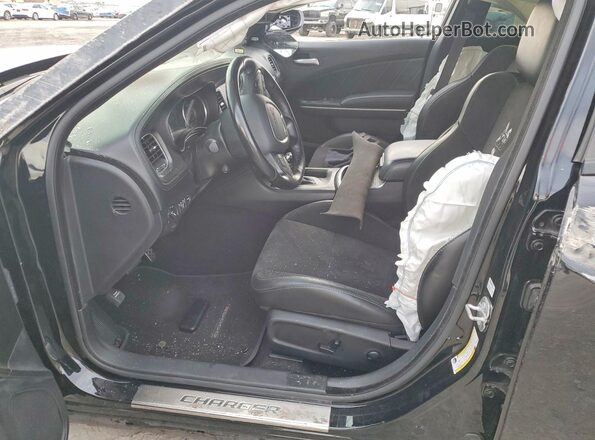2C3CDXGJ6PH678402 2023 DODGE CHARGER Black Widok wnętrza z przodu