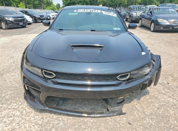 2C3CDXGJ7HH629761 2017 DODGE CHARGER Black Դիմացի տեսք