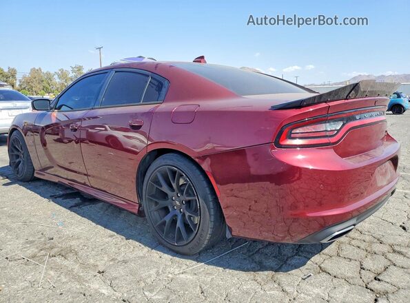 2C3CDXGJ7JH157146 2018 DODGE CHARGER Red უკანა მარცხენა