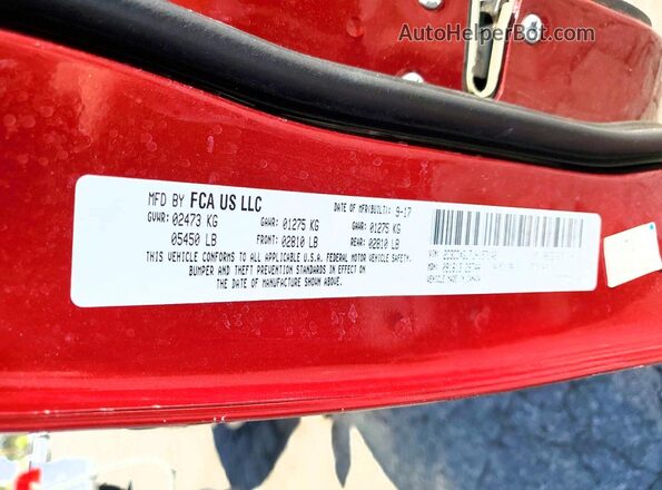 2C3CDXGJ7JH157146 2018 DODGE CHARGER Red ძრავის განყოფილების ხედი