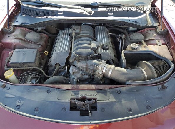2C3CDXGJ7JH157146 2018 DODGE CHARGER Red უკანა სალონის ხედი