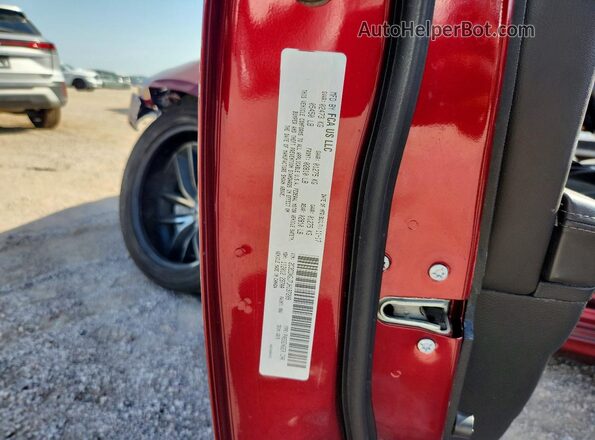 2C3CDXGJ7JH197209 2018 DODGE CHARGER Red ძრავის განყოფილების ხედი