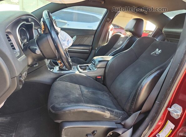 2C3CDXGJ7JH197209 2018 DODGE CHARGER Red წინა სალონის ხედი