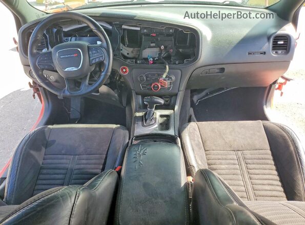 2C3CDXGJ7KH646728 2019 DODGE CHARGER Orange Widok deski rozdzielczej