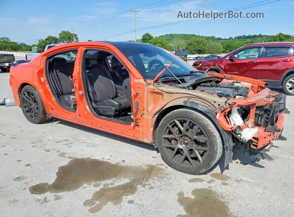 2C3CDXGJ7KH646728 2019 DODGE CHARGER Orange Przód prawy