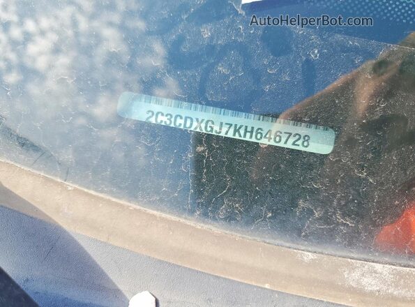 2C3CDXGJ7KH646728 2019 DODGE CHARGER Orange Widok komory silnika