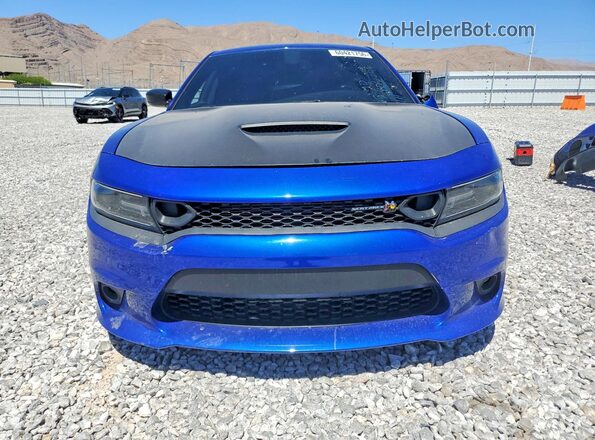 2C3CDXGJ7KH687053 2019 DODGE CHARGER Синий Вид спереди