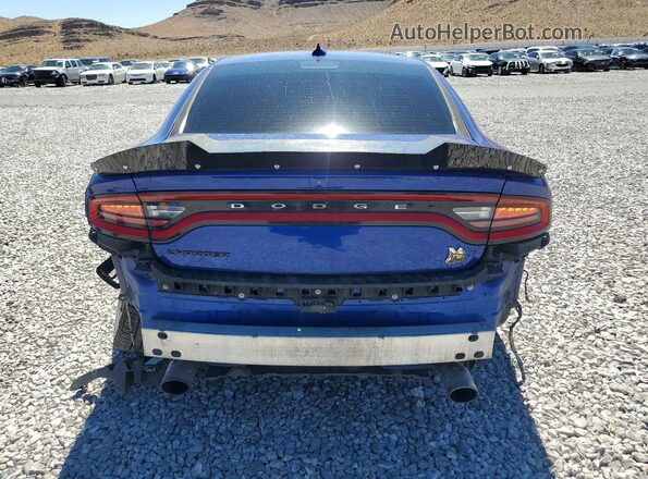 2C3CDXGJ7KH687053 2019 DODGE CHARGER Синий Вид сзади