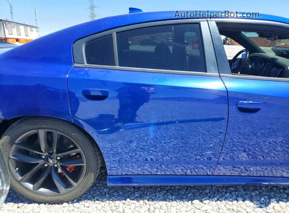 2C3CDXGJ7KH687053 2019 DODGE CHARGER Синий Вид задних сидений