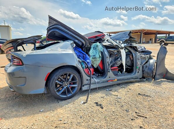 2C3CDXGJ7KH717927 2019 DODGE CHARGER Gray Հետևի աջ