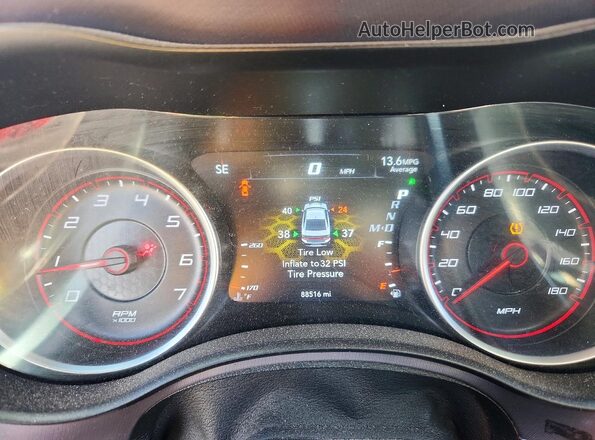 2C3CDXGJ7MH503782 2021 DODGE CHARGER Red Սարքավորումների վահանակի տեսք