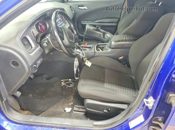 2C3CDXGJ7MH522946 2021 DODGE CHARGER Blue წინა სალონის ხედი