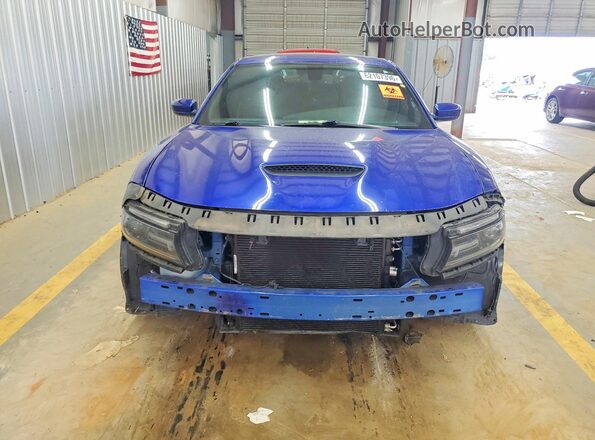 2C3CDXGJ7MH522946 2021 DODGE CHARGER Blue წინა ხედი