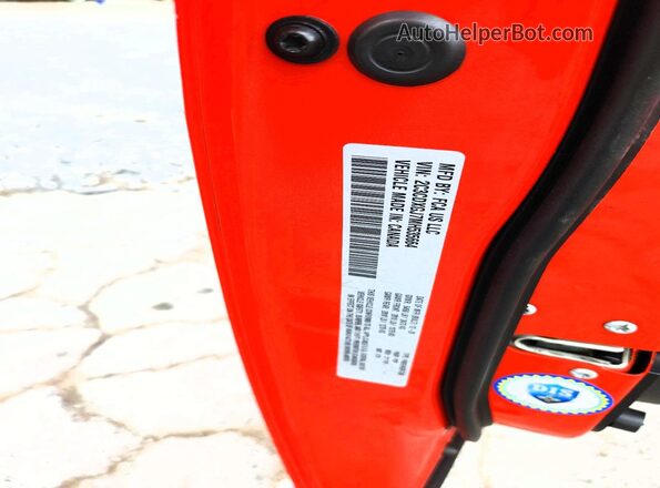 2C3CDXGJ7MH535664 2021 DODGE CHARGER Red VIN კოდის სტიკერის ხედი