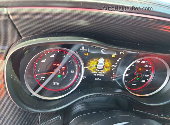 2C3CDXGJ7NH181274 2022 DODGE CHARGER Black ხელსაწყოთა პანელის ხედი