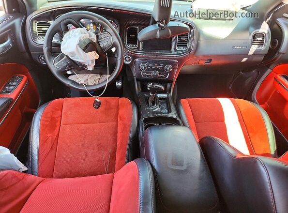 2C3CDXGJ7NH181274 2022 DODGE CHARGER Black წინა პანელის ხედი