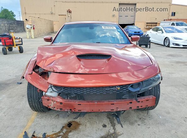 2C3CDXGJ7NH225631 2022 DODGE CHARGER Orange Вид спереду