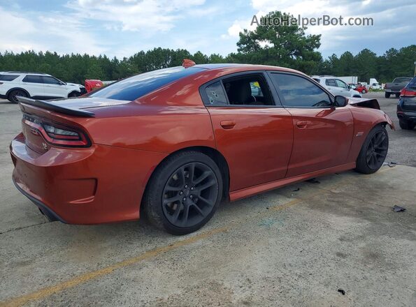 2C3CDXGJ7NH225631 2022 DODGE CHARGER Orange Задня права чверть