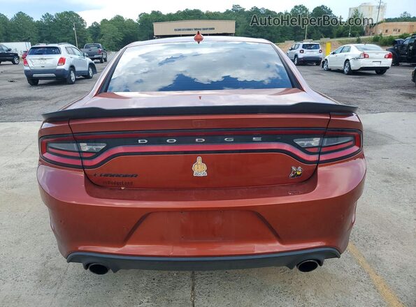 2C3CDXGJ7NH225631 2022 DODGE CHARGER Orange Вид ззаду