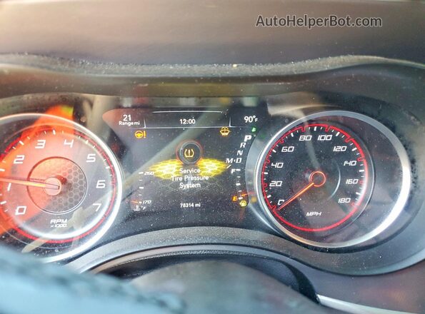 2C3CDXGJ7NH225631 2022 DODGE CHARGER Orange Вид щитка приладів
