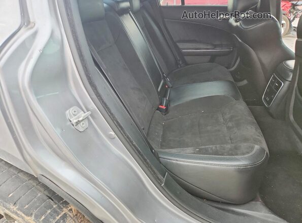 2C3CDXGJ8JH163618 2018 DODGE CHARGER Gray Vista de los asientos traseros