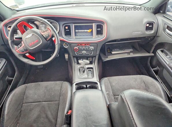 2C3CDXGJ8JH163618 2018 DODGE CHARGER Gray Vista del salpicadero