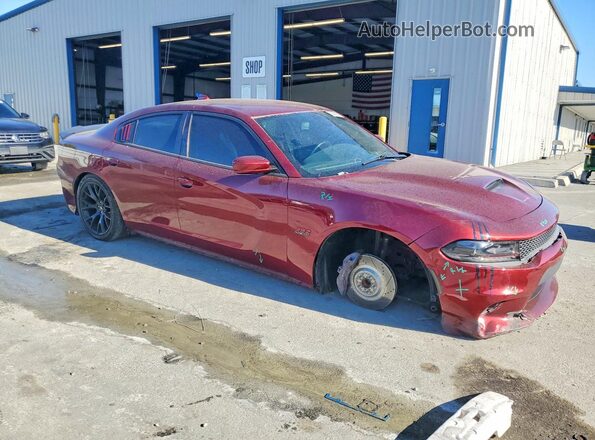 2C3CDXGJ8JH210663 2018 DODGE CHARGER Red Delantero derecho