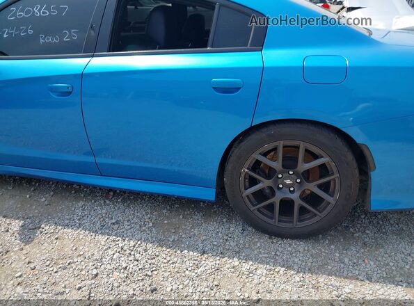 2C3CDXGJ8JH299070 2018 DODGE CHARGER Blue Вид спереду
