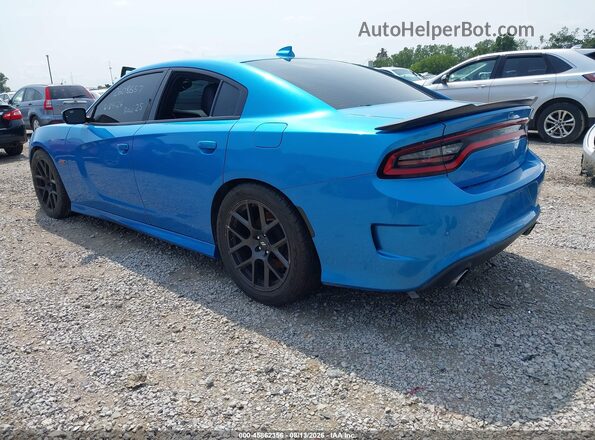 2C3CDXGJ8JH299070 2018 DODGE CHARGER Blue Задня ліва чверть