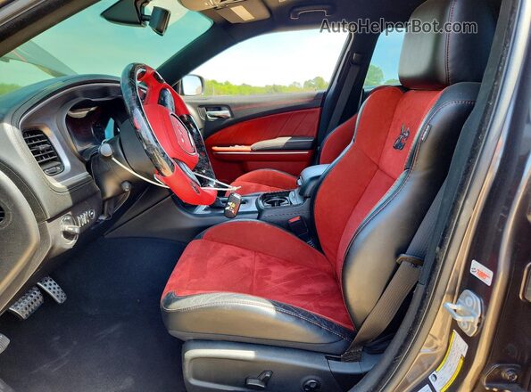 2C3CDXGJ8KH530888 2019 DODGE CHARGER Серый Вид салона спереди