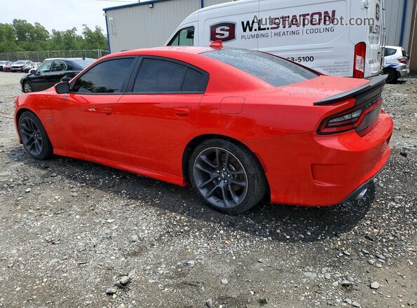 2C3CDXGJ8KH609087 2019 DODGE CHARGER Red Задня ліва чверть