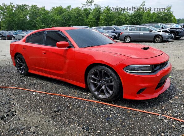 2C3CDXGJ8KH609087 2019 DODGE CHARGER Red Передня права чверть