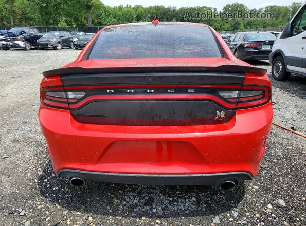 2C3CDXGJ8KH609087 2019 DODGE CHARGER Red Вид ззаду