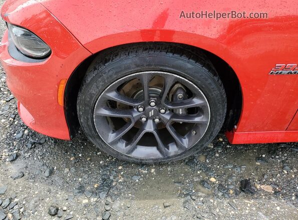 2C3CDXGJ8KH609087 2019 DODGE CHARGER Red Вид наклейки з VIN-кодом