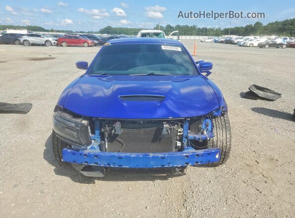 2C3CDXGJ8KH625872 2019 DODGE CHARGER Blue Դիմացի տեսք